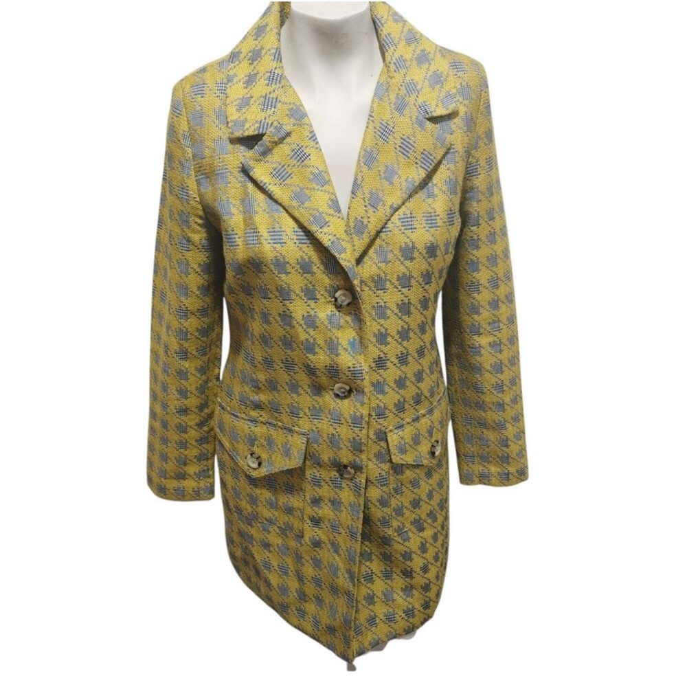 Cabi Regency Coat Womens Size Small Houndstooth Structured Feminine Jacket 3491 - Picture 5 of 12